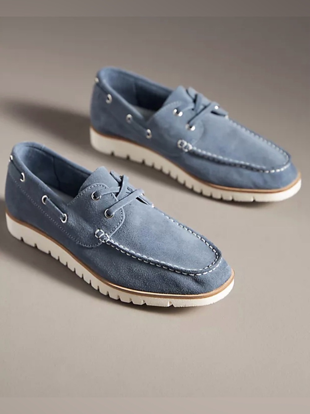 Seychelles women’s Suede Boat Shoes in Navy, kipper, size 9